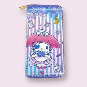 My Melody Blue Striped Nurse Outfit Zip Up Wallet